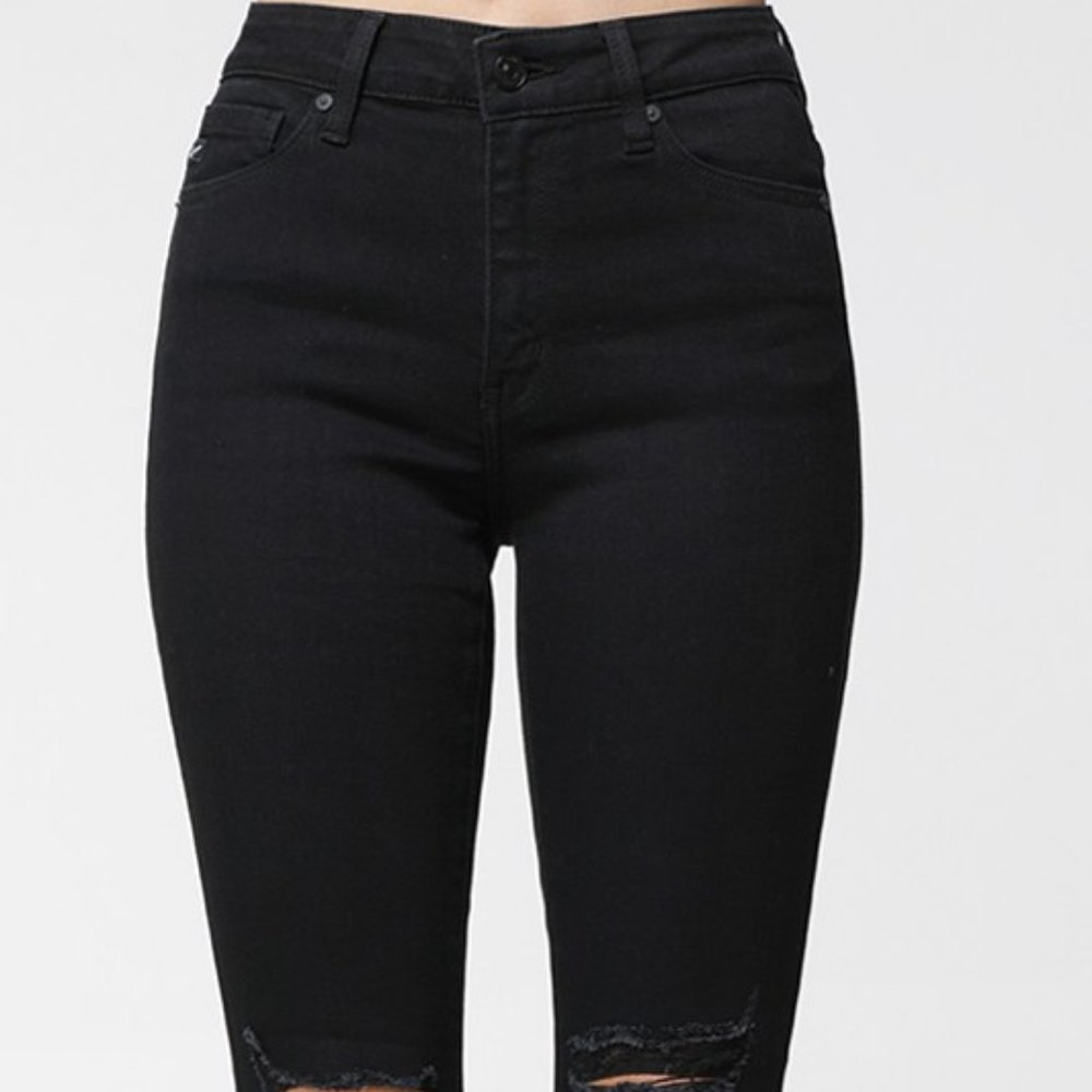 Clean Hem Distressed Jeans *ALL ITEMS ARE NEW FROM MY CLOSED BOUTIQUE* #8776